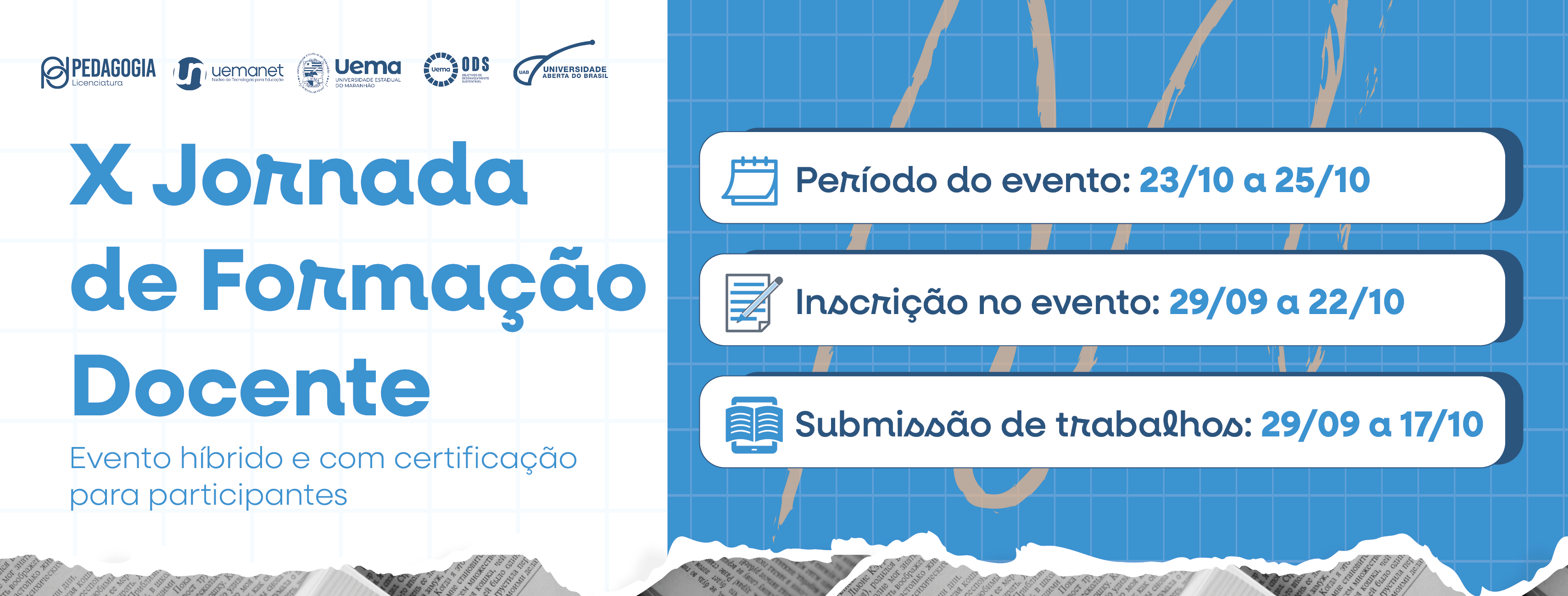 X Jornada de Formação Docente